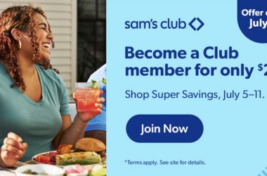 HOT! Join Sam’s Club for Just $20!!